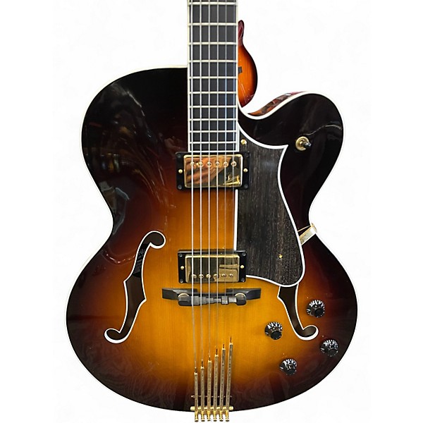 Used Heritage Eagle Classic 2 Color Sunburst Hollow Body Electric Guitar