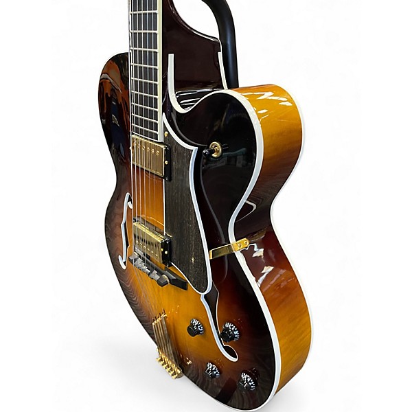 Used Heritage Eagle Classic 2 Color Sunburst Hollow Body Electric Guitar