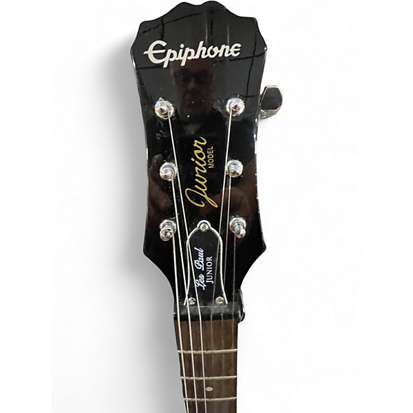 Used Epiphone Les Paul Junior Single Cut Black Solid Body Electric Guitar