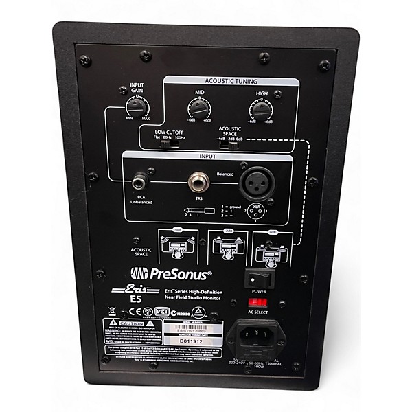Used PreSonus Eris E5 PAIR Powered Monitor