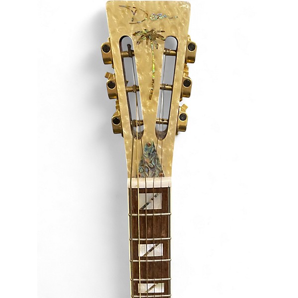 Used Dean RESCG Folk Series Thin Body Resonator with Electronics Chrome Resonator Guitar