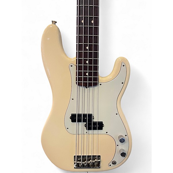 Used Fender American Professional Precision Bass Olympic White Electric Bass Guitar