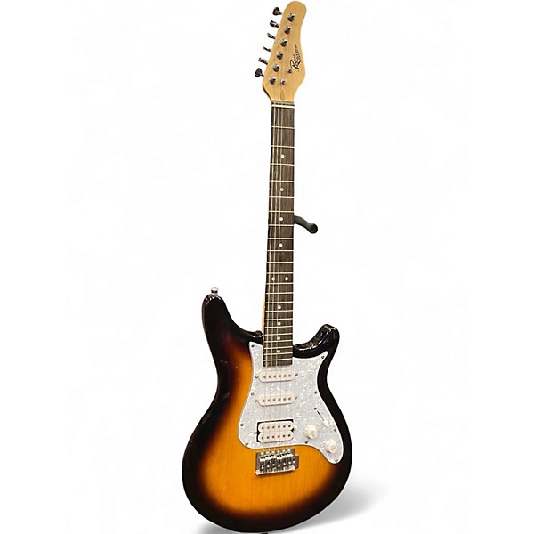 Used Rogue RR100 Rocketeer 2 Color Sunburst Solid Body Electric Guitar