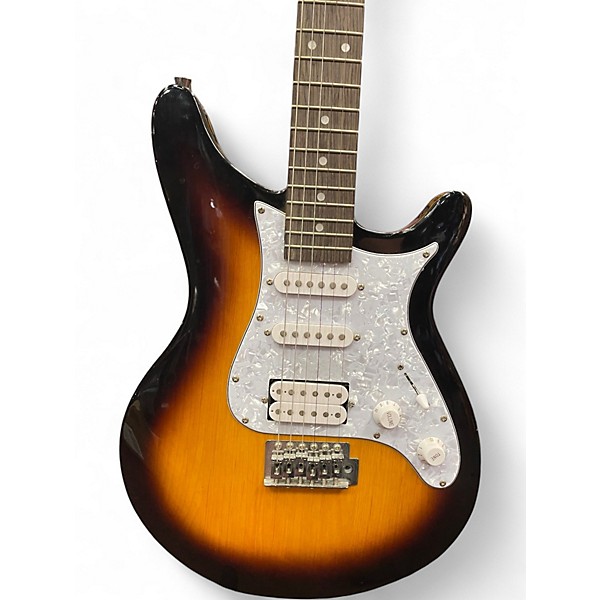 Used Rogue RR100 Rocketeer 2 Color Sunburst Solid Body Electric Guitar