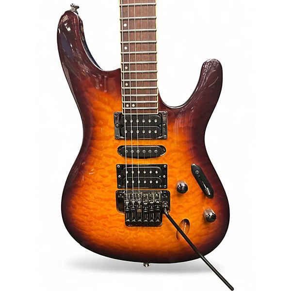 Used Ibanez S670QM 2 Color Sunburst Solid Body Electric Guitar