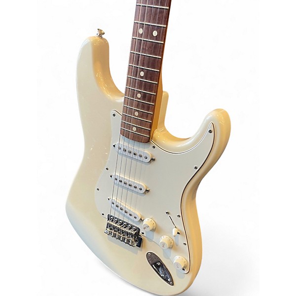Used Fender Standard Stratocaster Olympic White Solid Body Electric Guitar