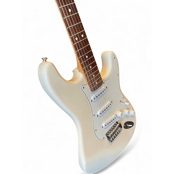 Used Fender Standard Stratocaster Olympic White Solid Body Electric Guitar