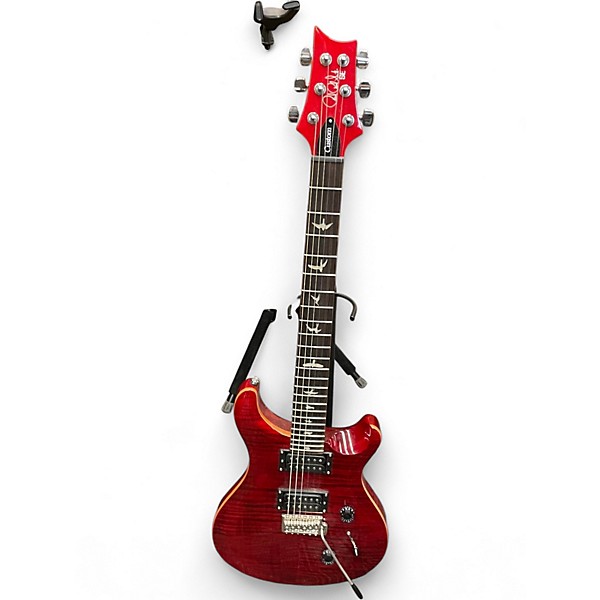 Used PRS SE Custom 24 Candy Apple Red Solid Body Electric Guitar