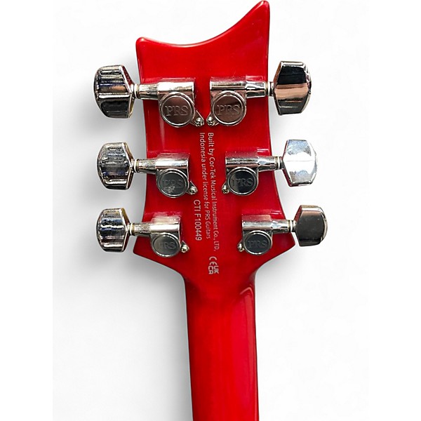 Used PRS SE Custom 24 Candy Apple Red Solid Body Electric Guitar