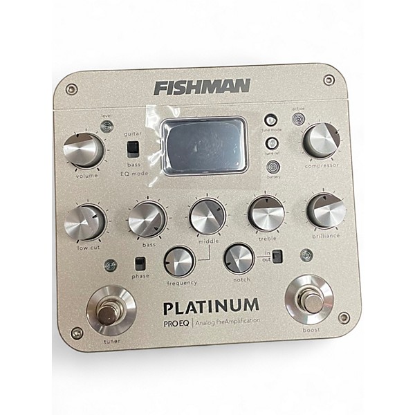 Used Fishman PROPLT101 Platinum EQ Pre With DI Acoustic Guitar Pickup