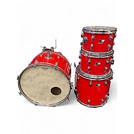 Used Ludwig 4 Piece Vintage Rocker Red Drum Kit