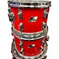 Used Ludwig 4 Piece Vintage Rocker Red Drum Kit