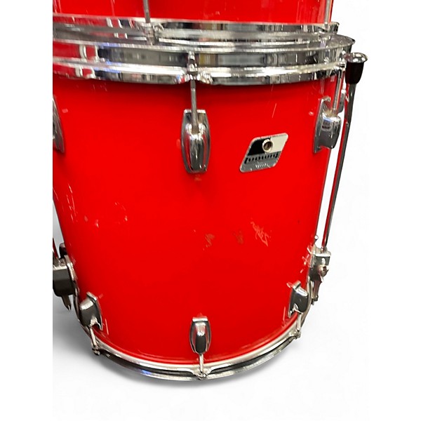 Used Ludwig 4 Piece Vintage Rocker Red Drum Kit