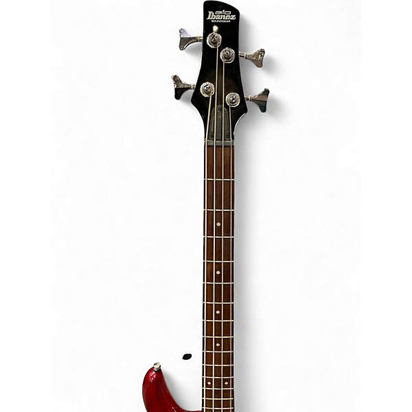 Used Ibanez GSR200 Transparent red Electric Bass Guitar