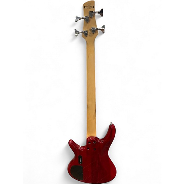 Used Ibanez GSR200 Transparent red Electric Bass Guitar