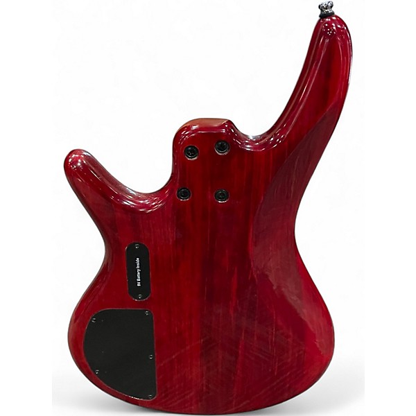 Used Ibanez GSR200 Transparent red Electric Bass Guitar