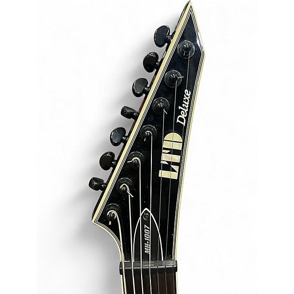 Used ESP LTD MH1007 Black Solid Body Electric Guitar