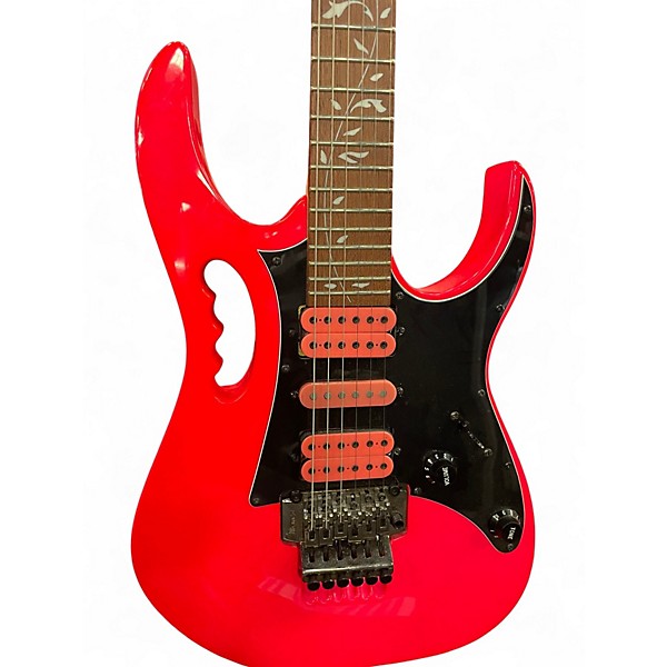 Used Ibanez JEMJRSP NEON PINK Solid Body Electric Guitar