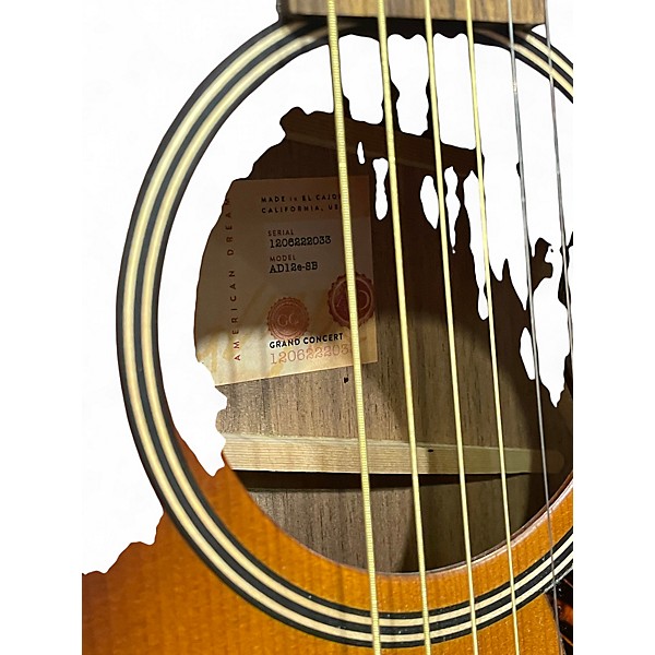Used Taylor AD12e 2 Tone Sunburst Acoustic Electric Guitar