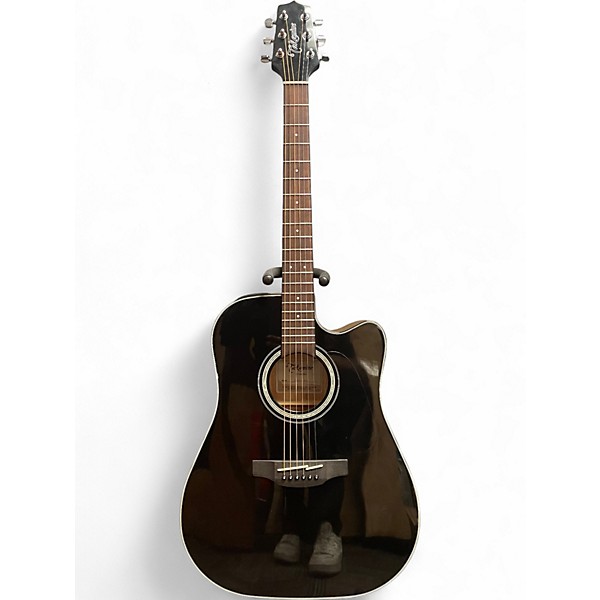 Used Takamine GD30CE Black Acoustic Electric Guitar