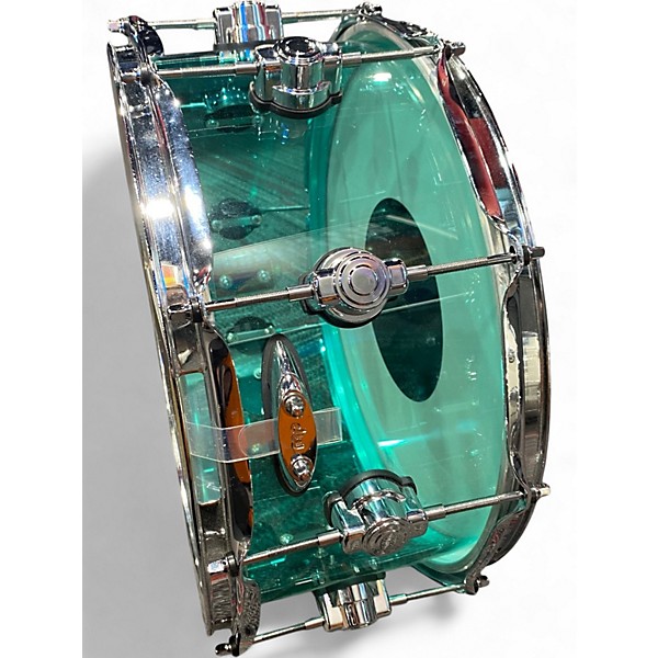 Used DW 6.5X14 Design Series Acrylic Snare sea glass Drum