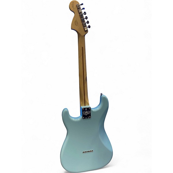 Used Fender Tom Delonge Signature Stratocaster Sonic Blue Solid Body Electric Guitar
