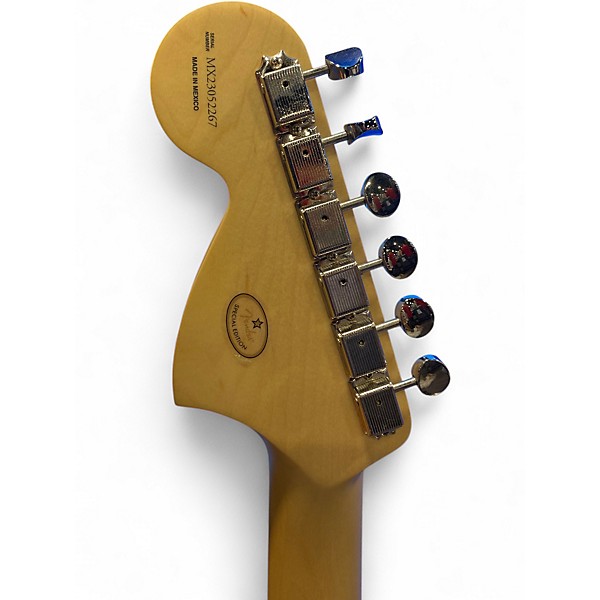 Used Fender Tom Delonge Signature Stratocaster Sonic Blue Solid Body Electric Guitar