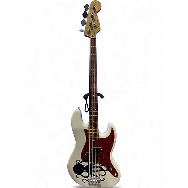 Used Fender Player Jazz Bass Olympic White Electric Bass Guitar