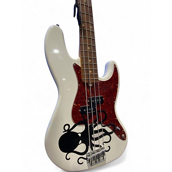 Used Fender Player Jazz Bass Olympic White Electric Bass Guitar