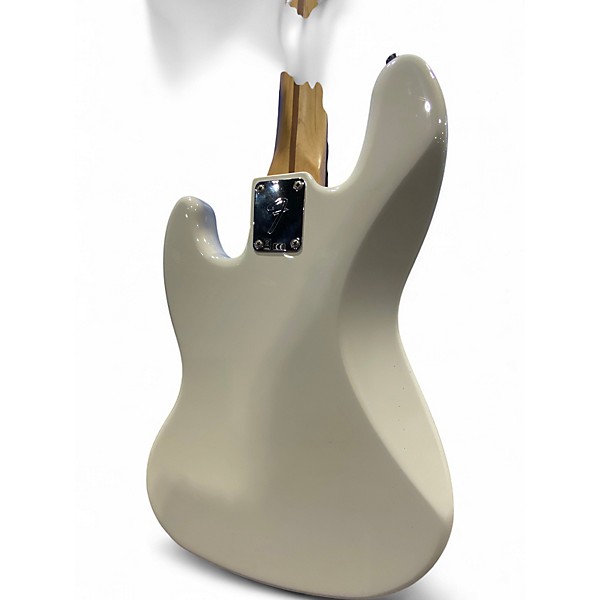Used Fender Player Jazz Bass Olympic White Electric Bass Guitar