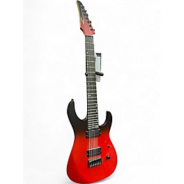 Used 2025 Legator Ninja Performance 7 Red to Black Fade Solid Body Electric Guitar