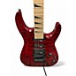 Used Jackson JS32 Dinky Red Tiger Stripe Solid Body Electric Guitar