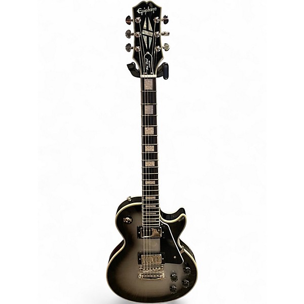 Used Epiphone Les Paul Custom SILVER BURST Solid Body Electric Guitar