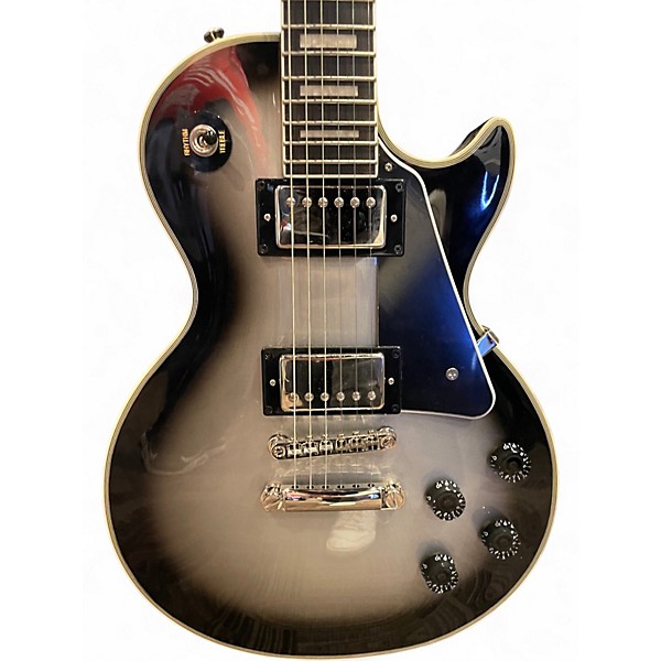Used Epiphone Les Paul Custom SILVER BURST Solid Body Electric Guitar