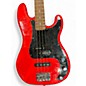 Used Squier Affinity Precision Bass Coral Red Electric Bass Guitar