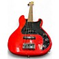 Used Squier Affinity Precision Bass Coral Red Electric Bass Guitar