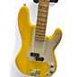 Used Squier SONIC PRECISION BASS GRAFITI YELLOW Electric Bass Guitar