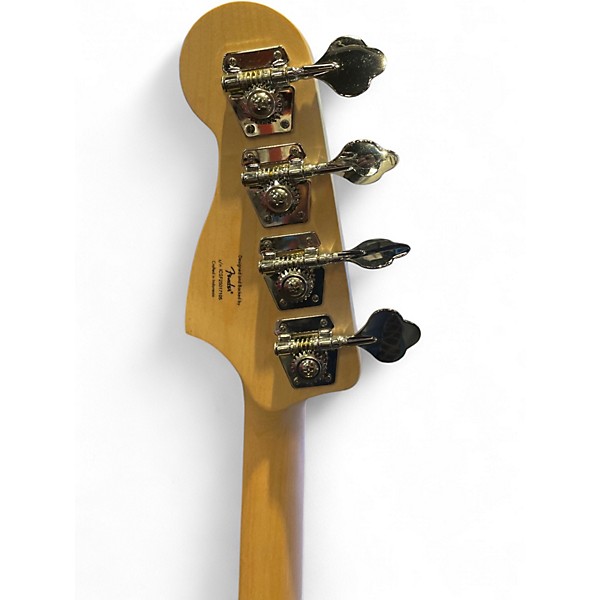Used Squier SONIC PRECISION BASS GRAFITI YELLOW Electric Bass Guitar