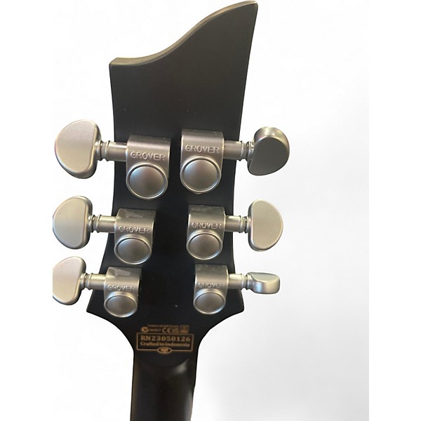 Used Schecter C-1 PLATINUM Trans Black Solid Body Electric Guitar