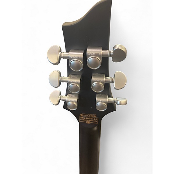 Used Schecter C-1 PLATINUM Trans Black Solid Body Electric Guitar