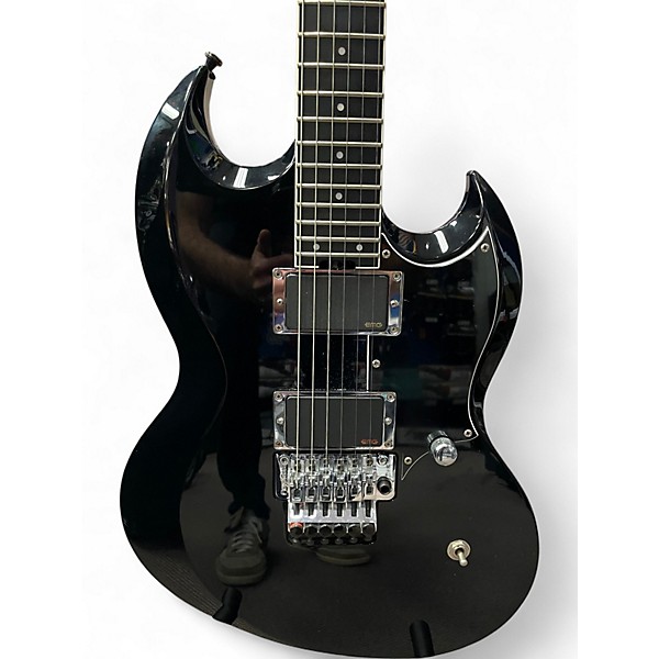 Used ESP SADO CUSTOM SHOP VIPER Black Solid Body Electric Guitar