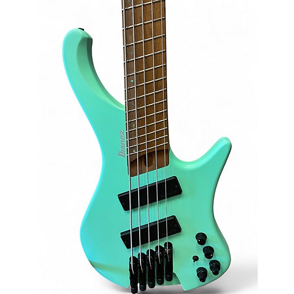 Used Ibanez EHB1005 Seafoam Green Electric Bass Guitar