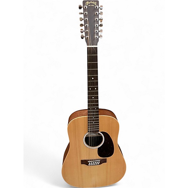 Used Martin DX2E 12 String Natural 12 String Acoustic Guitar