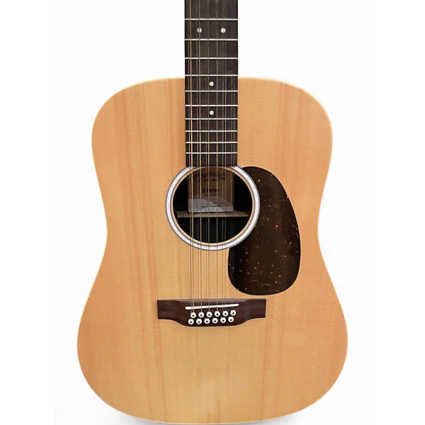 Used Martin DX2E 12 String Natural 12 String Acoustic Guitar