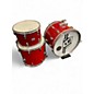 Used 1960s Polaris 3 Piece Vintage MIJ Luan Poplar Red Sparkle Drum Kit