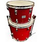 Used 1960s Polaris 3 Piece Vintage MIJ Luan Poplar Red Sparkle Drum Kit
