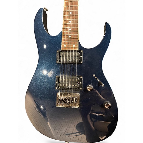 Vintage 2001 Ibanez RG321 RG Series Navy Sparkle Solid Body Electric Guitar