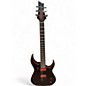 Used Schecter Guitar Research Sunset-6 Red Dawn Black Solid Body Electric Guitar