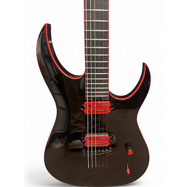 Used Schecter Guitar Research Sunset-6 Red Dawn Black Solid Body Electric Guitar