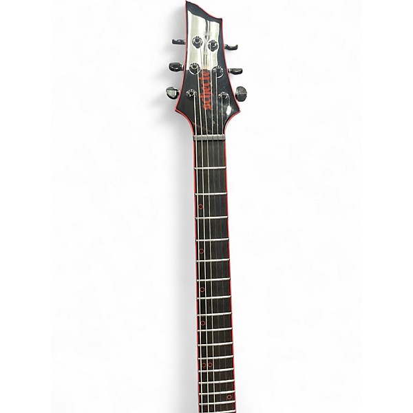 Used Schecter Guitar Research Sunset-6 Red Dawn Black Solid Body Electric Guitar